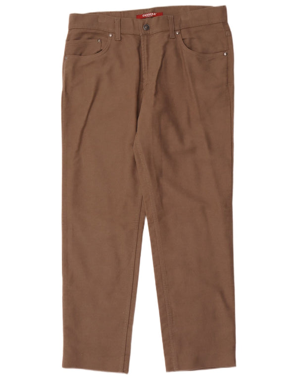 Carrera Herren 700 Straight Casual Hose IT 50 Large W34 L29 Braune Baumwolle