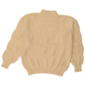 VINTAGE Womens Turtle Neck Jumper Sweater UK 16 Large Yellow