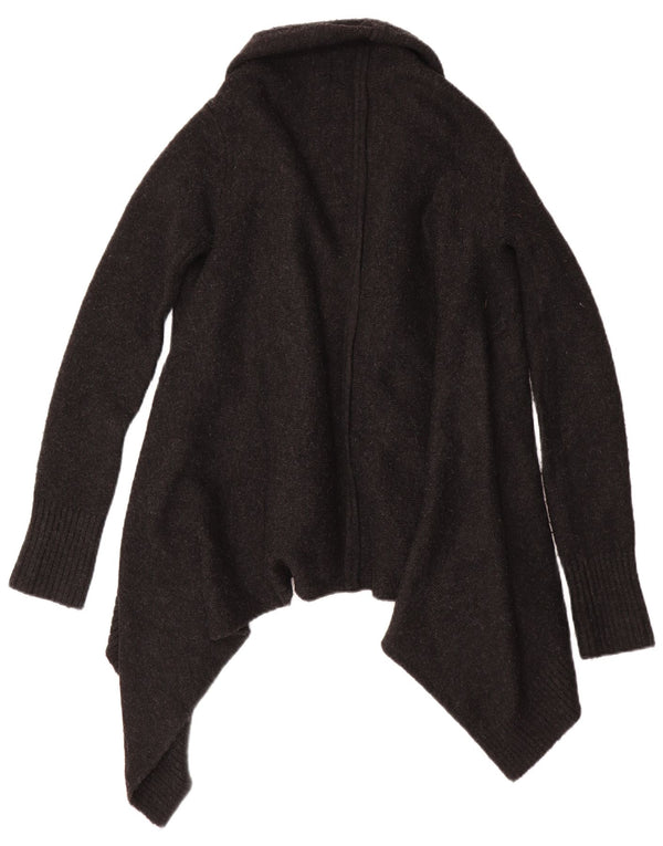 Asymmetrischer, offener Strickjackenpullover für Damen von Zara, Gr. 10, Small, Grau, Acryl
