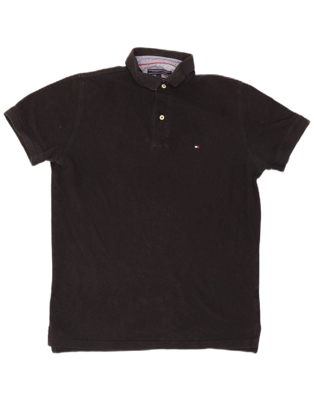 Tommy Hilfiger Herren Poloshirt Large Schwarz