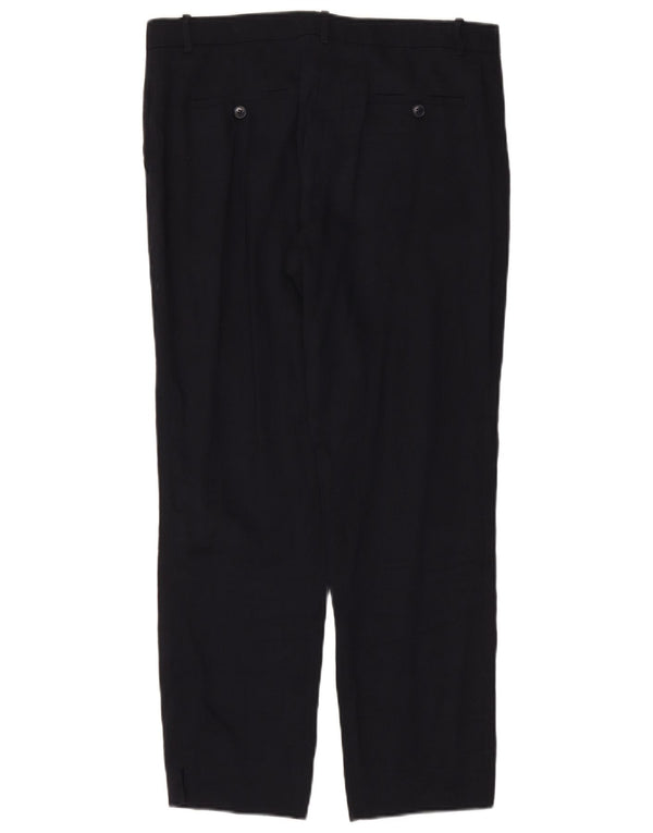 Jigsaw Damen Tapered Chinohose UK 12 Medium W34 L29 Marineblaues Leinen