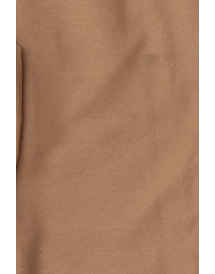 ZARA Damen Basic Tapered Chinohose EU 38 Small W28 L25 Braune Baumwolle