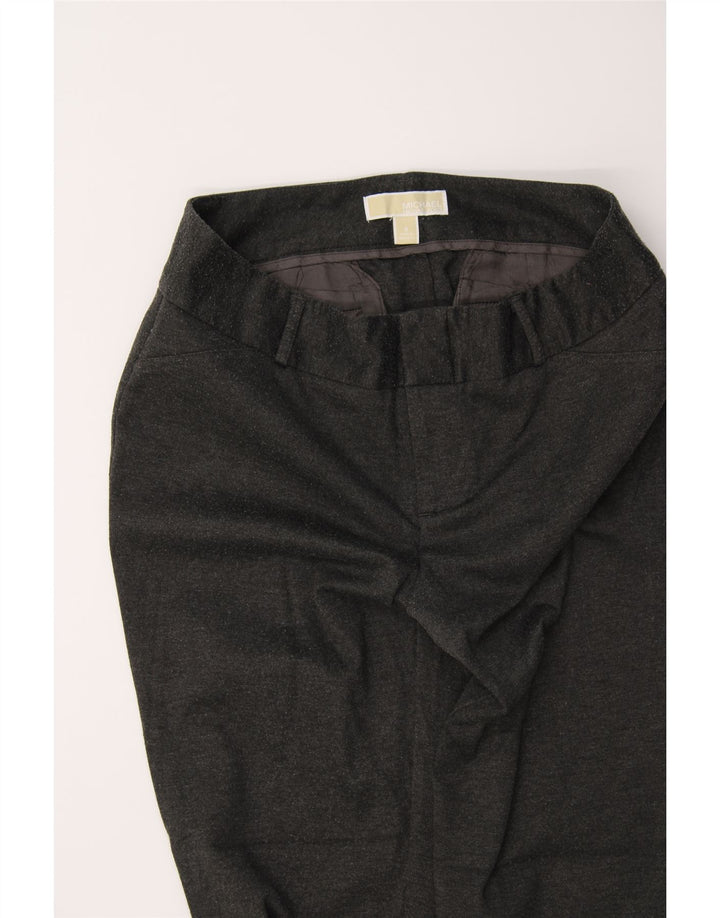 MICHAEL KORS Womens Straight Cropped Trousers US 8 Medium W32 L26 Grey Vintage Michael Kors and Second-Hand Michael Kors from Messina Hembry 