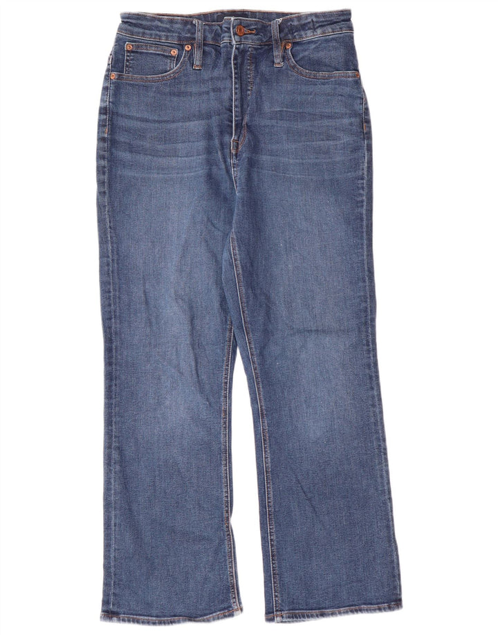 J. CREW Damen Bootcut Jeans W30 L26 Blaue Baumwolle