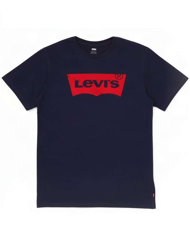 Levi's Herren Grafik T-Shirt Top Mittel Marineblau