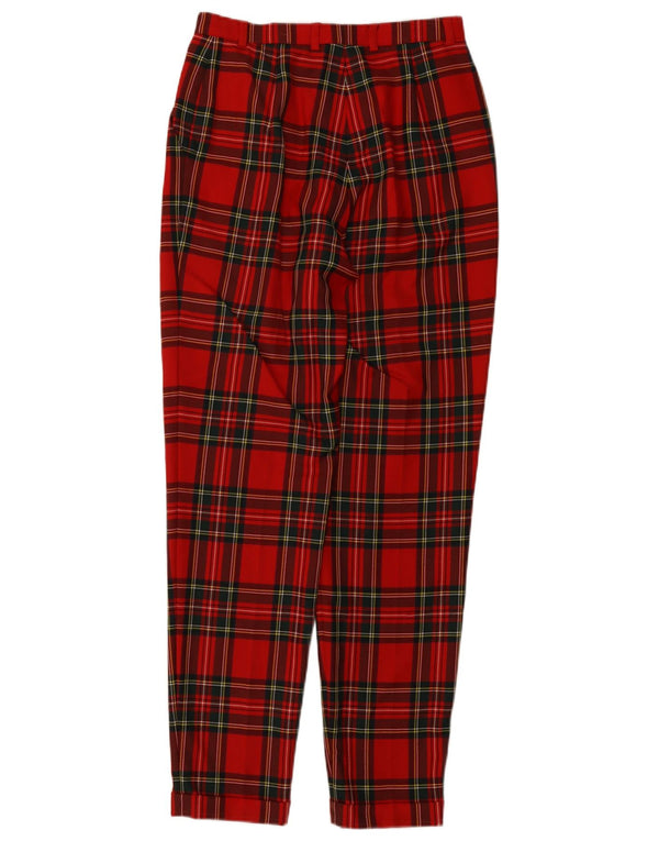 Escada Damen-Freizeithose mit hoher Taille, EU 38, Mittel W28 L30, Rot