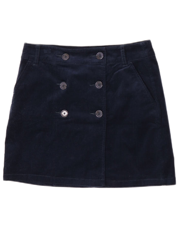 Crew Clothing Damen Cordrock UK 10 Small W29 Marineblaue Baumwolle
