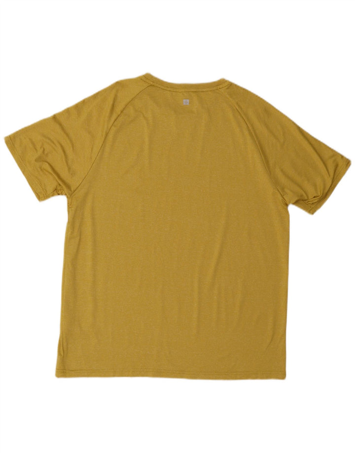 Mountain Warehouse IsoCool T-Shirt-Oberteil für Herren, Größe L, Gelb, Polyester