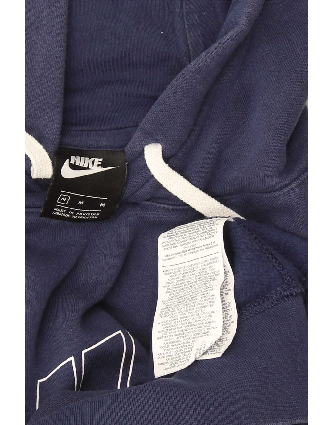 Nike Herren-Kapuzenpullover mit Grafik, mittelblaue Baumwolle