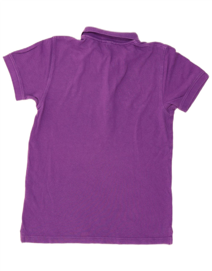 Lyle & Scott Herren-Poloshirt aus mittelvioletter Baumwolle