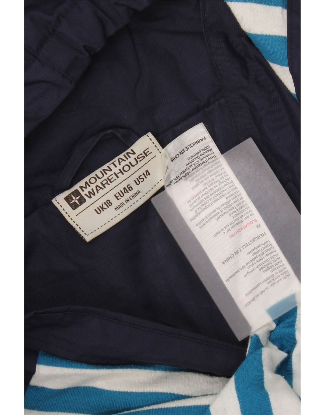Mountain Warehouse Übergroßer Damen-Regenmantel mit Kapuze, UK 18, XL, Marineblau