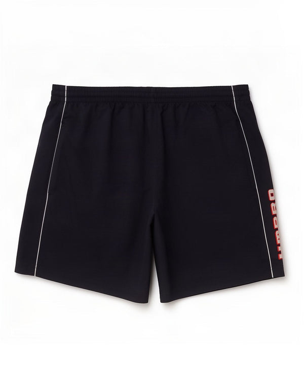 Umbro Mens Graphic Sport Shorts Large Navy Blue Polyester