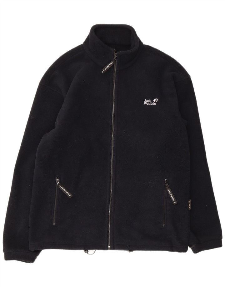 Jack Wolfskin Herren Fleecejacke UK 38 Medium Schwarz