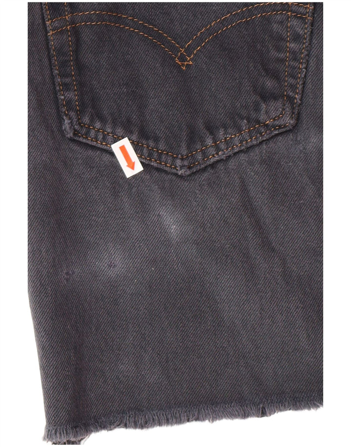 LEVI'S Damen Jeansrock W28 Mittelgrau