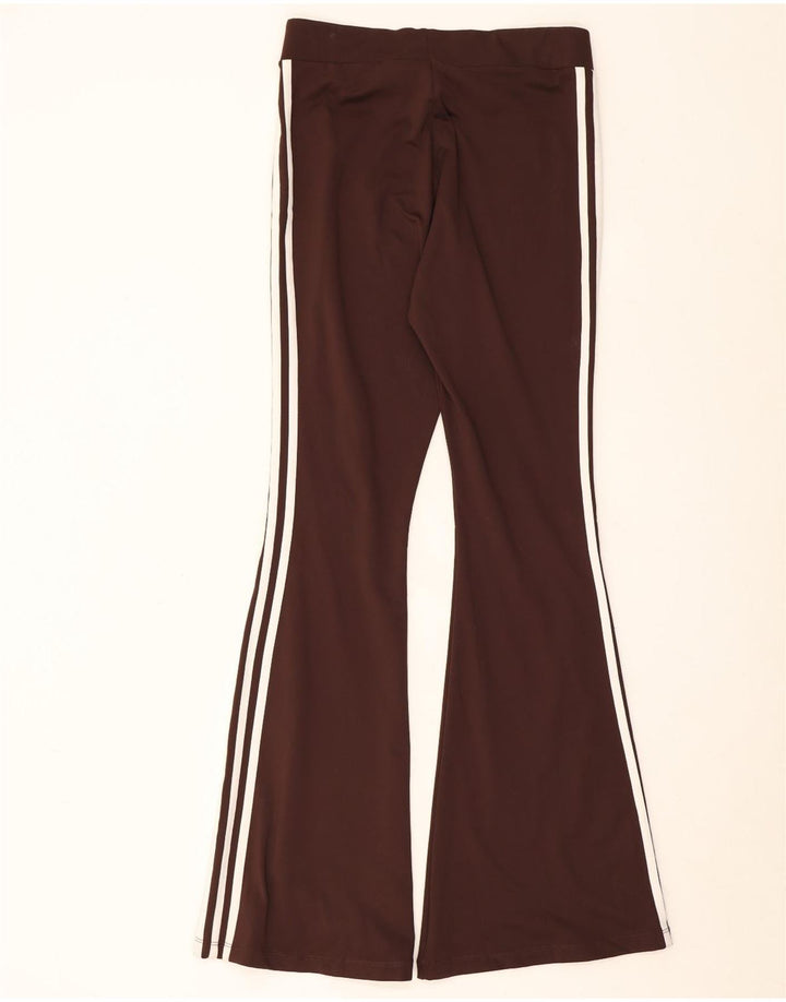 Adidas Damen Flare Leggings UK 12/14 Mittelbraun