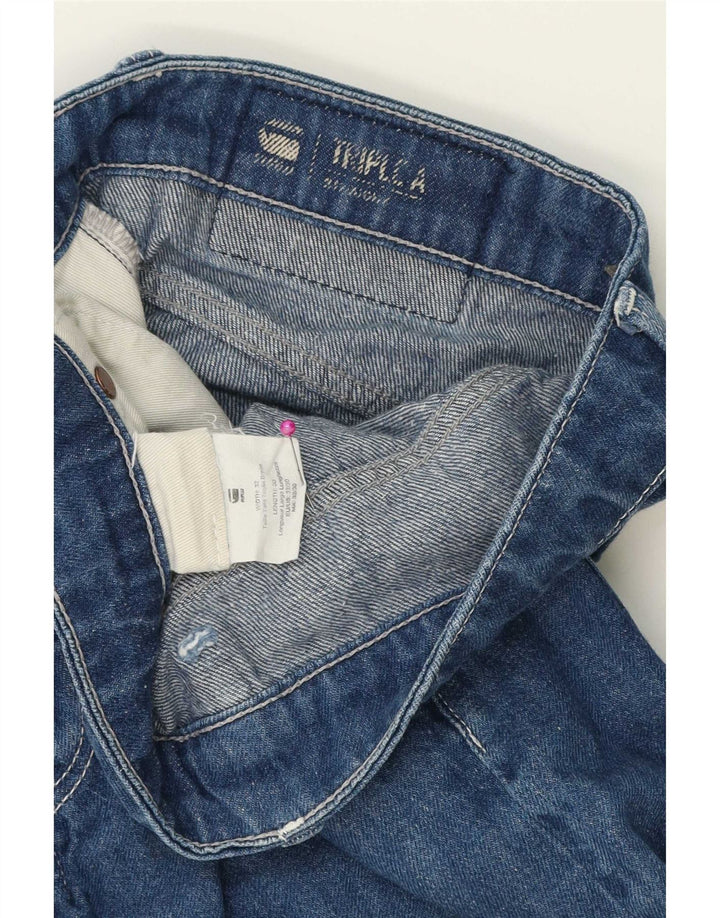 G-Star Herren Straight Jeans W32 L27 Blaue Baumwolle