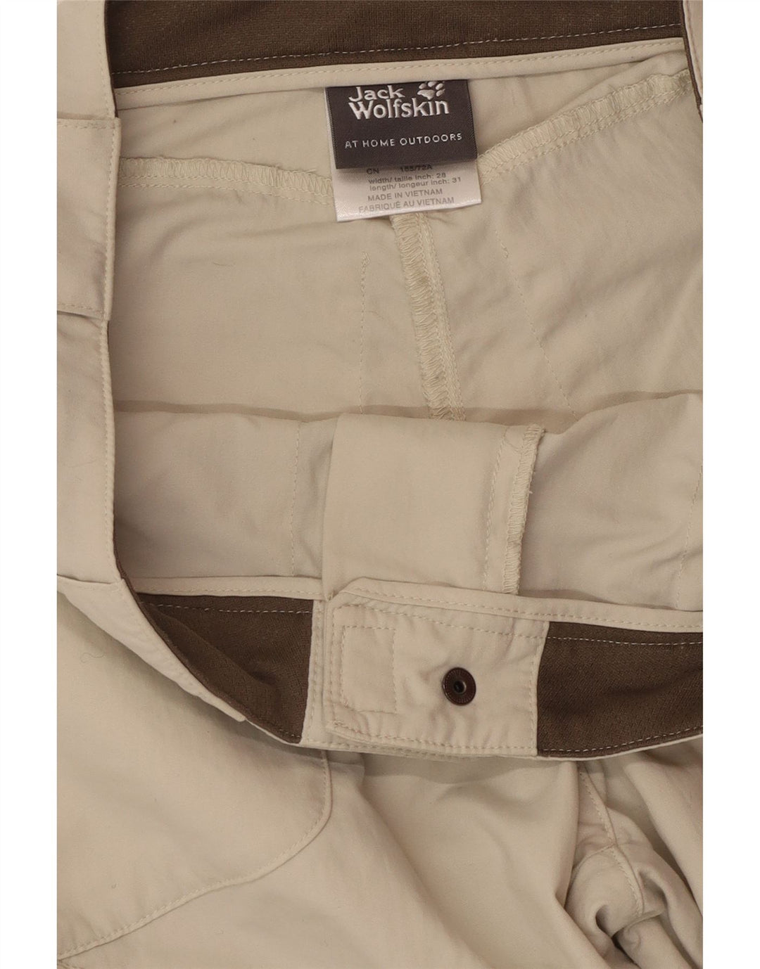 Jack Wolfskin Damen Cargohose UK 8 Small W30 L31 Beige Polyamid