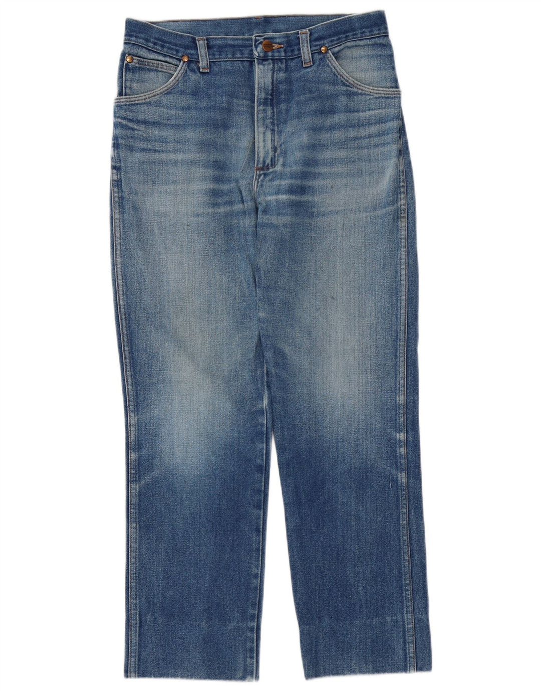 Wrangler Herren Straight Jeans W32 L27 Blaue Baumwolle
