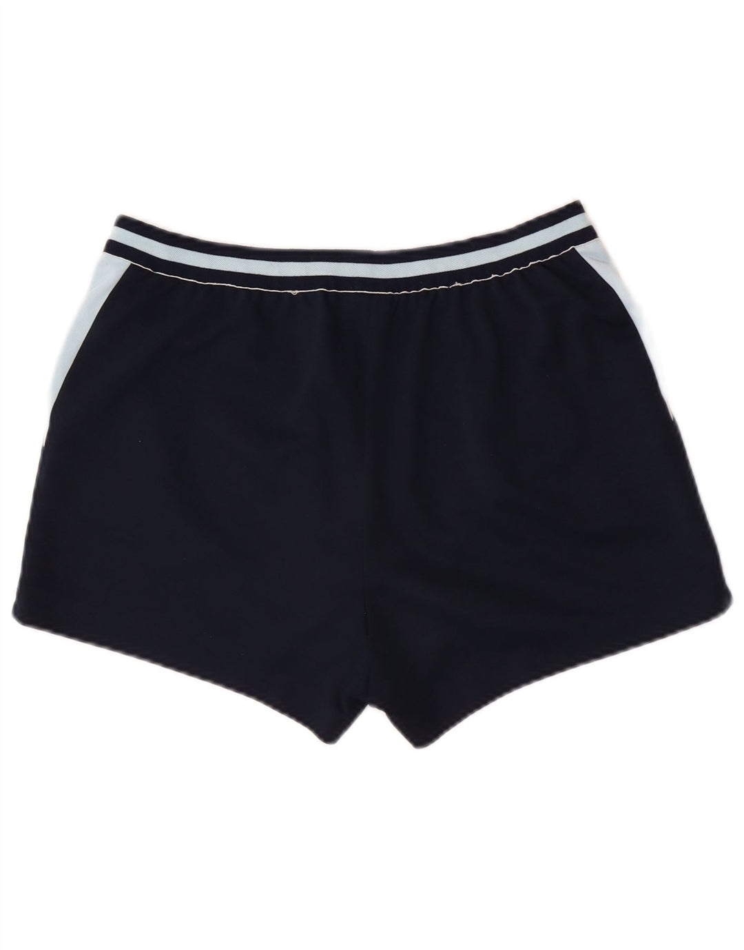 Vintage Herren Chino Shorts IT 50 Groß W32 Marineblau Polyester