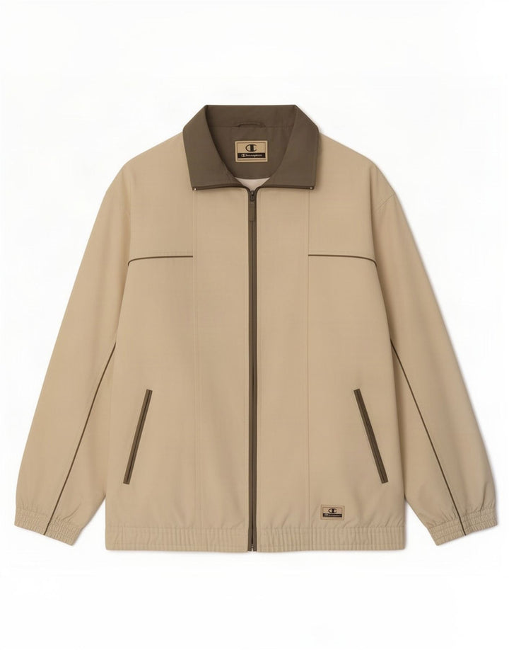 Champion Herren-Trainingsanzugoberteil, XL, Beige, Polyester
