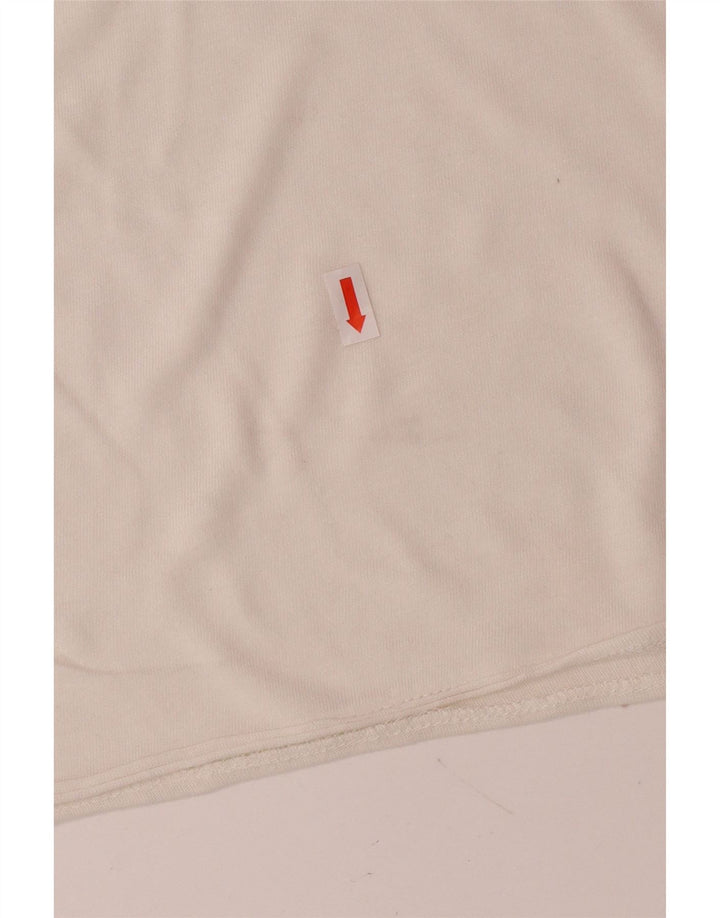 CALVIN KLEIN JEANS Damen Grafik T-Shirt Top UK 18 XL Weiße Baumwolle