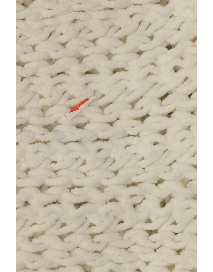 Zara Damen-Pullover, übergroß, bauchfrei, Rundhalsausschnitt, Gr. 14, Mittelweiß