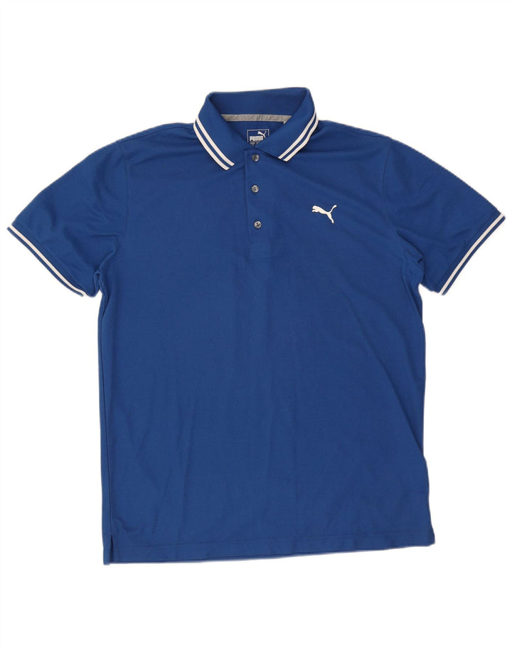 Puma Herren-Poloshirt, großes blaues Polyester