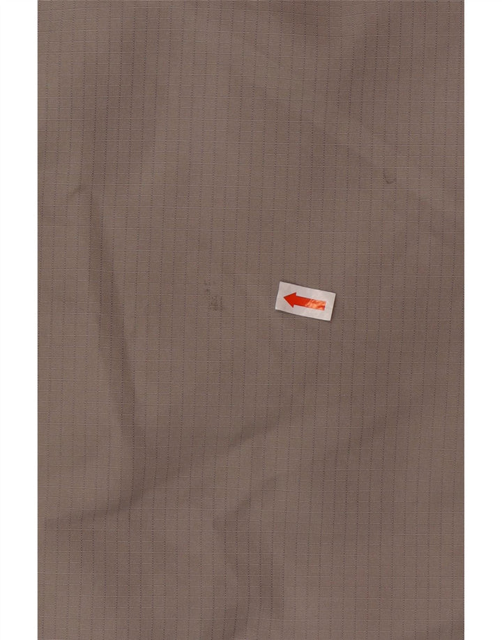 HOLLISTER Wattierte Herrenjacke mit Kapuze, UK 40, großes graues Polyester