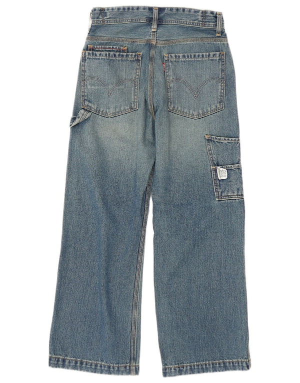 Levi's Mädchen-Cargo-Jeans mit weitem Bein, 13–14 Jahre, W28, L25, blaue Baumwolle