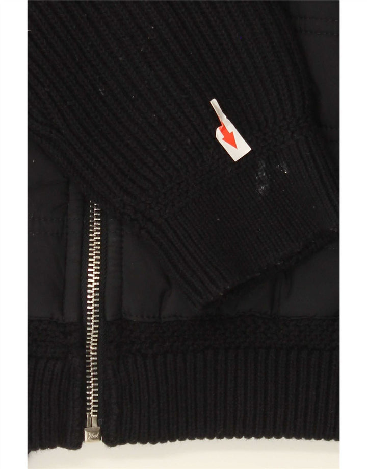 Reiss Herren Strickjacke XL Schwarz Polyester