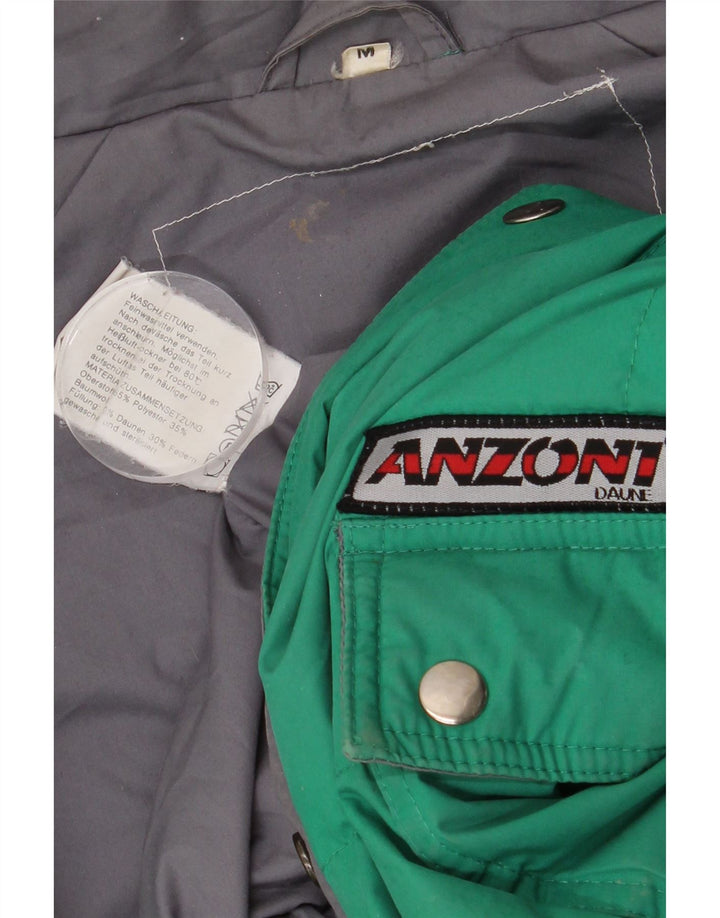 Anzoni Herren Loose Fit Wattierte Jacke UK 38 Mittelgrünes Polyester