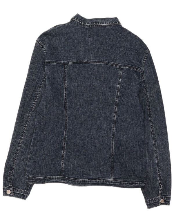 Vintage Damen Jeansjacke UK 14 Mittelblau