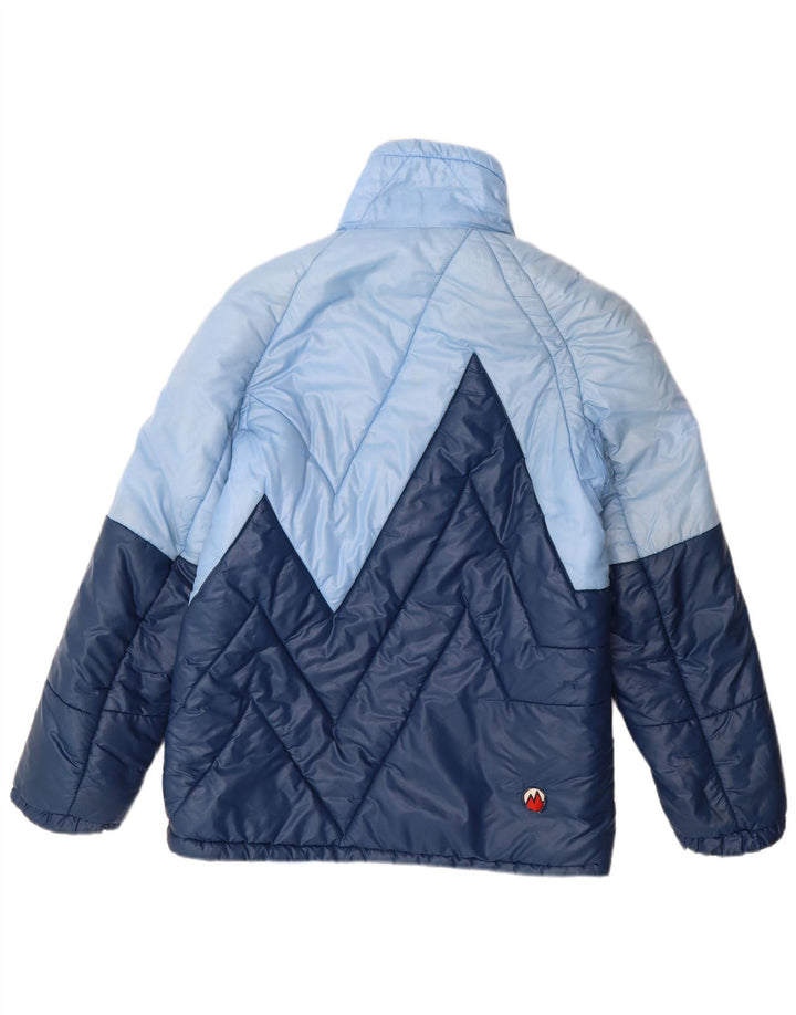MARILENA Wattierte Herrenjacke UK 36 Small Blue Colourblock