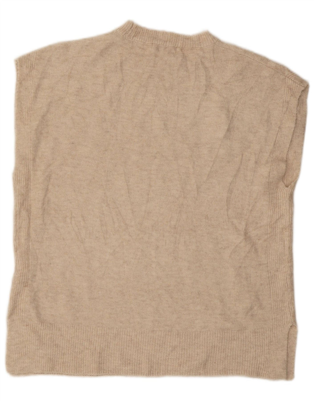 Marks & Spencer Damen Weste Tank Top UK 16 Large Beige Acryl