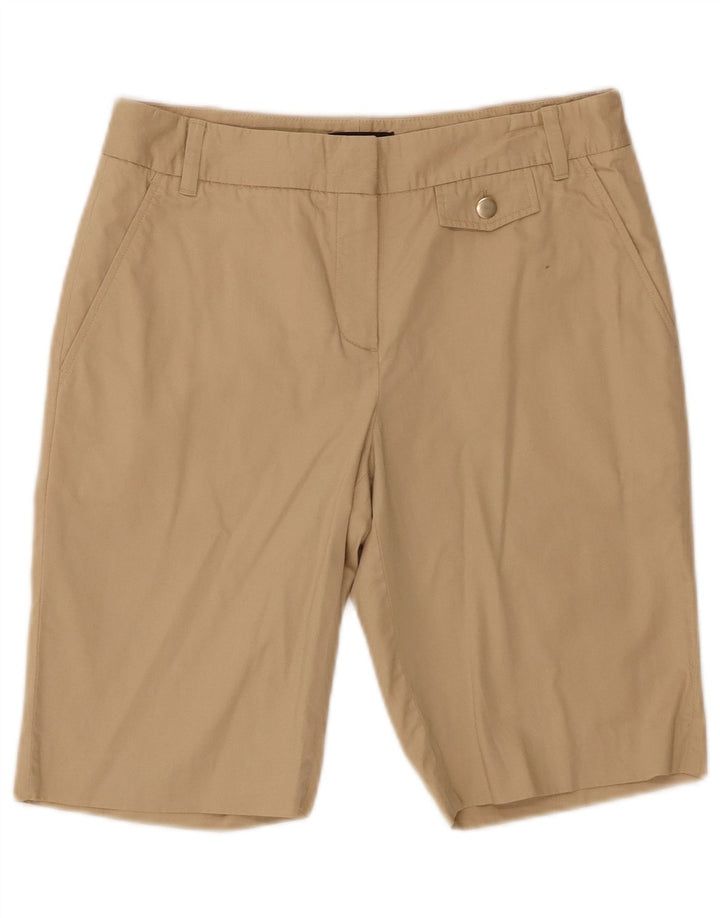 Massimo Dutti Damen Chinoshorts W26 Small Beige Baumwolle