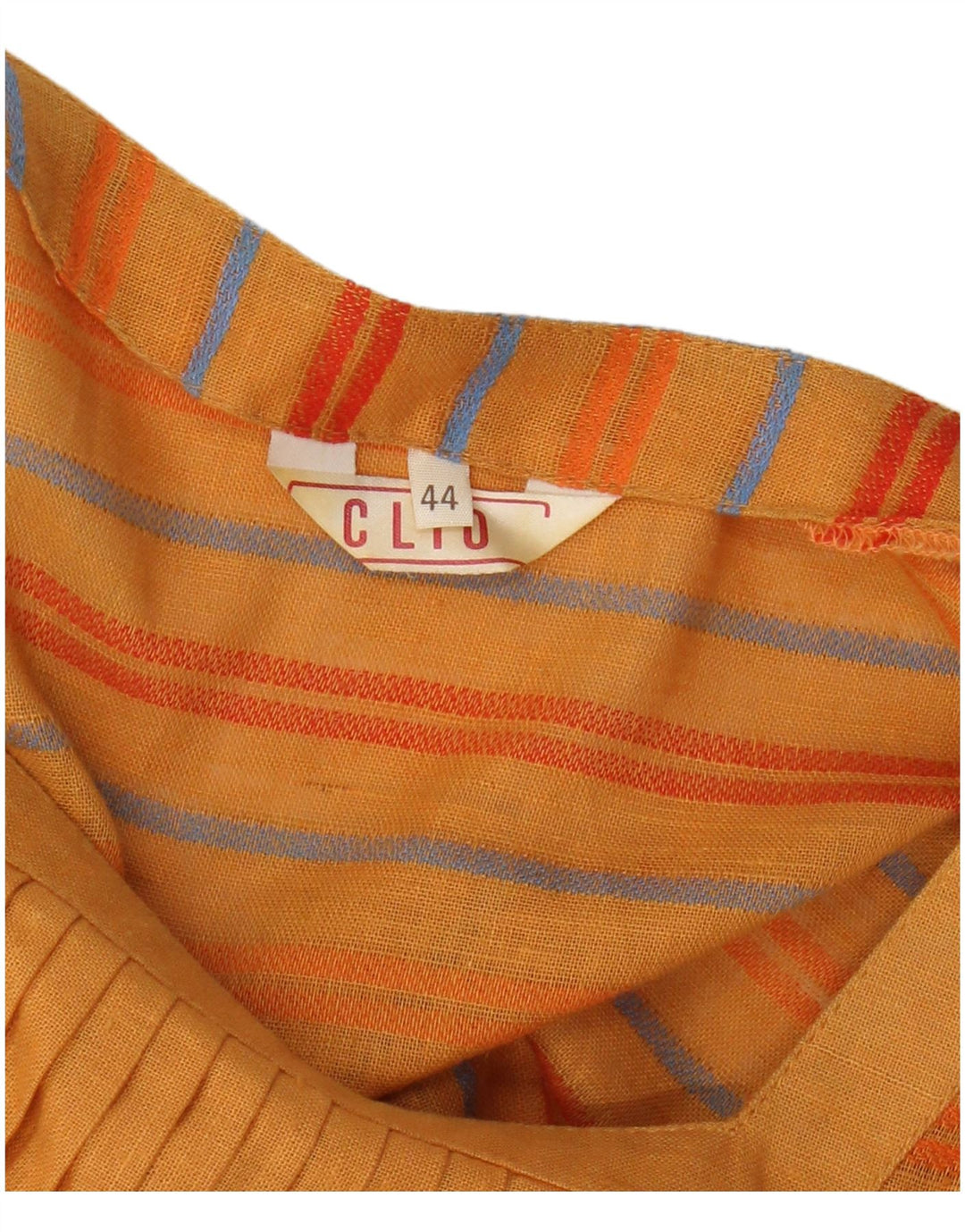 Clio Damen A-Linien-Kleid IT 44 Mittelorange gestreift
