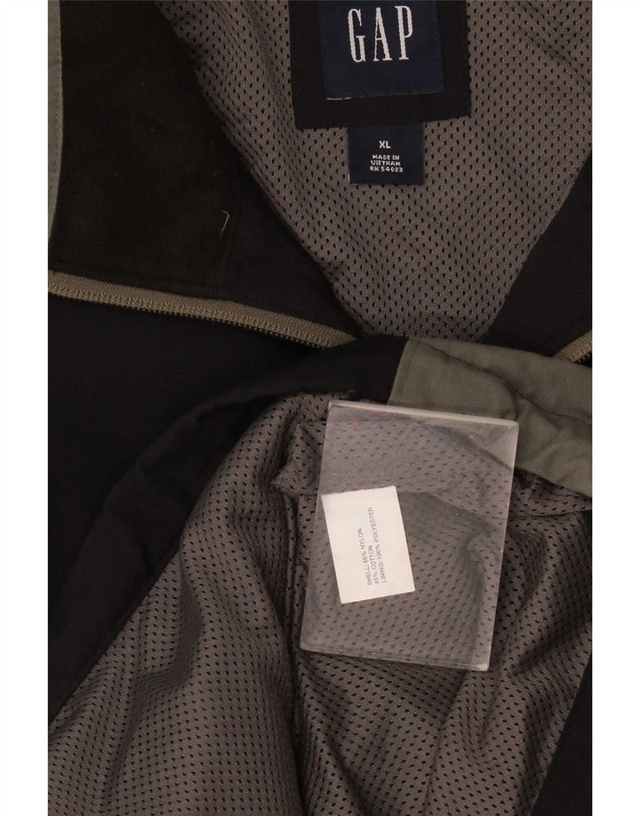 Gap Herren-Trainingsanzug-Oberteil, Jacke XL, schwarzes Colourblock-Nylon