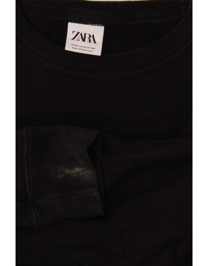 Zara Herren Sweatshirt Pullover Medium Schwarz