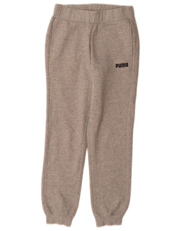 Puma Boys Tracksuit Trousers Joggers 13-14 Years  Grey Cotton