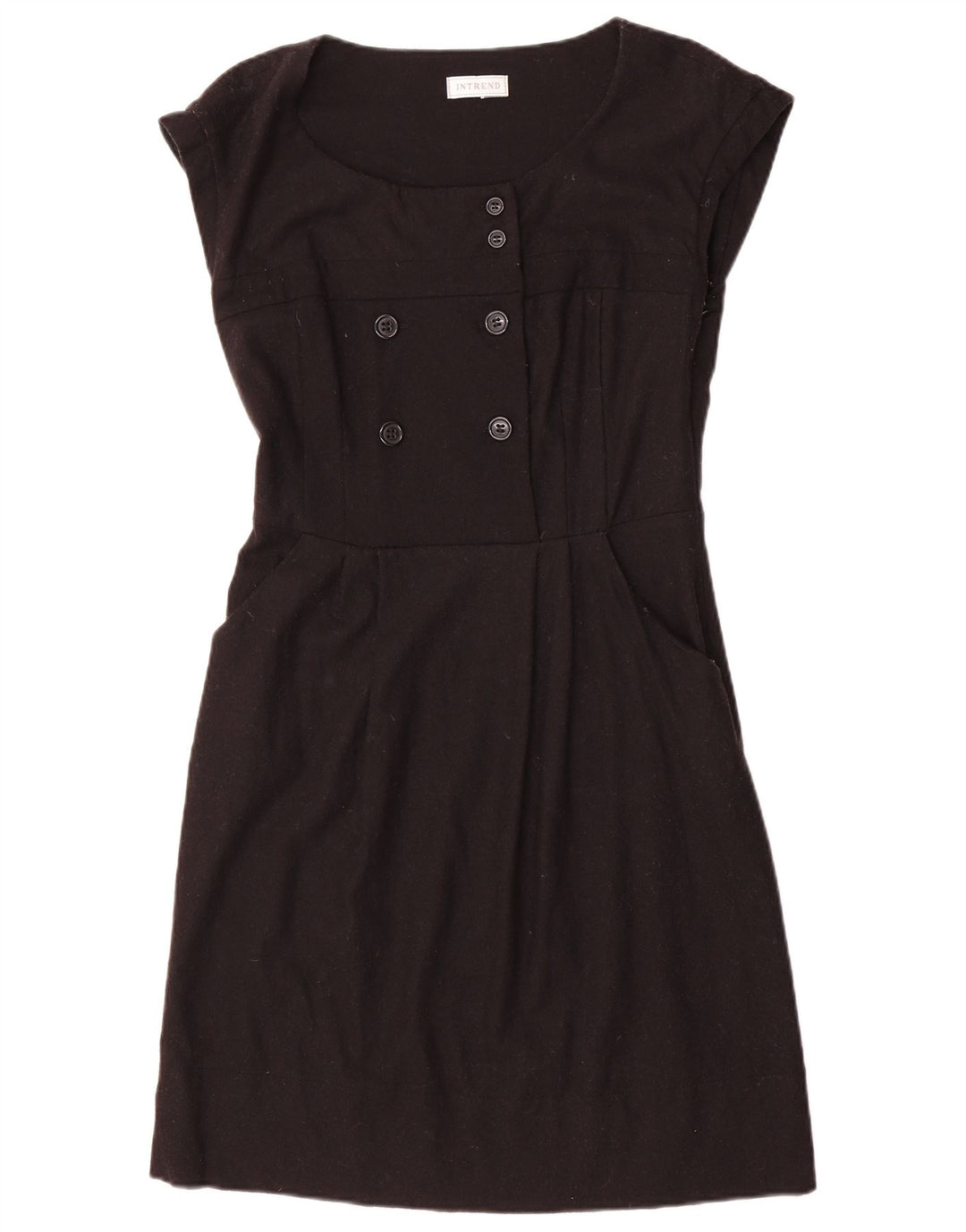 Intrend Damen Etuikleid UK 12 Medium Schwarz