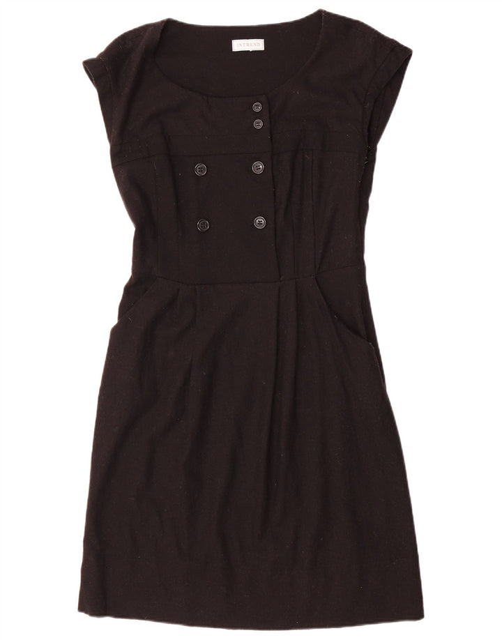 Intrend Damen Etuikleid UK 12 Medium Schwarz