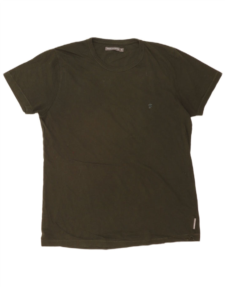 FRENCH CONNECTION Herren T-Shirt Top XL Khaki Baumwolle