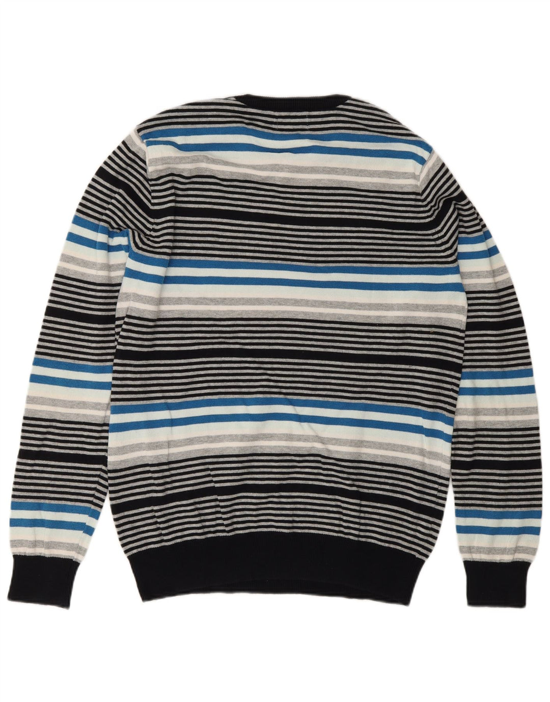 Jack & Jones Herren-Pullover mit Rundhalsausschnitt, mittelgroß, mehrfarbig gestreift