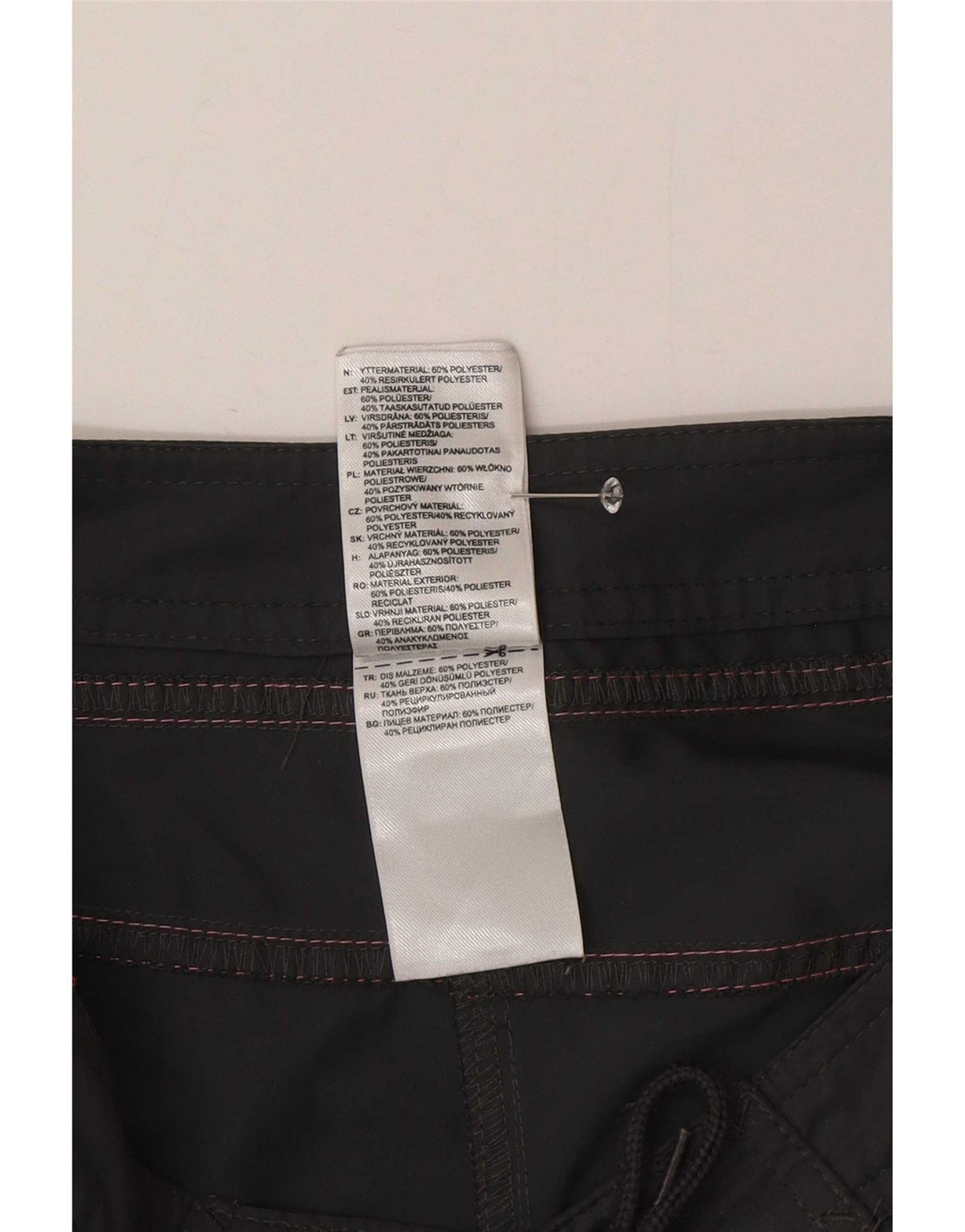 Adidas Damen Badeshorts UK 8 Small Schwarz Polyester