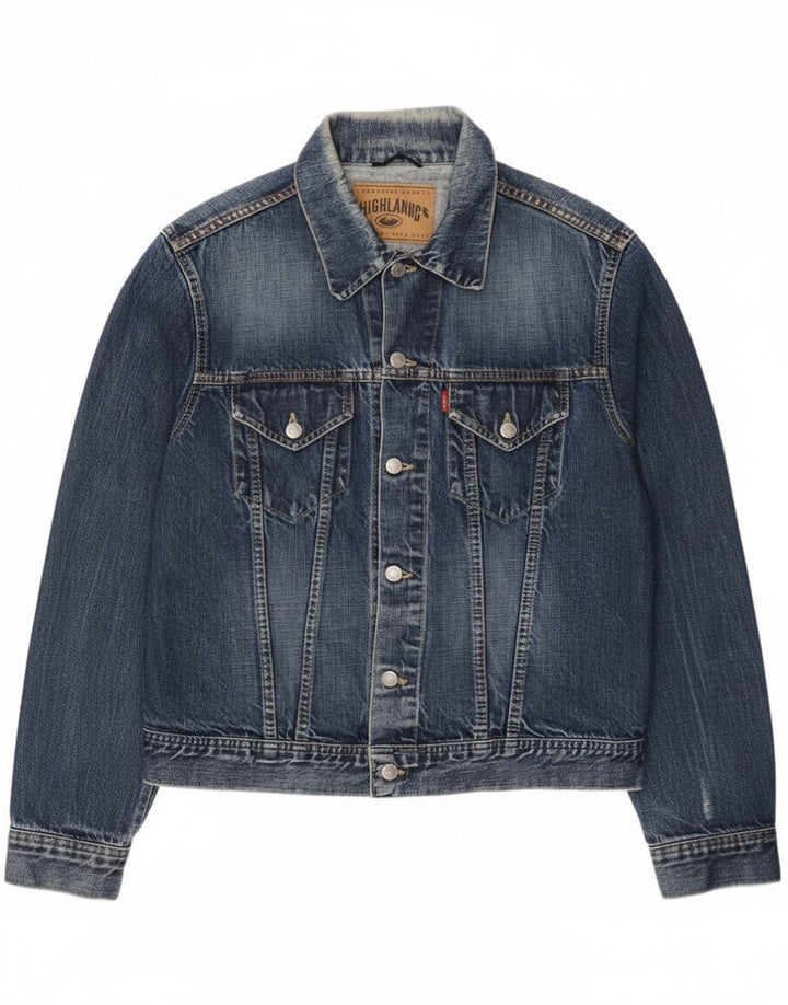 Highland Herren Jeansjacke UK 40 Large Blau
