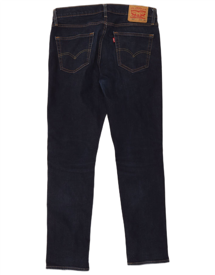 Levi's Herren 511 Slim Jeans W34 L34 Marineblaue Baumwolle