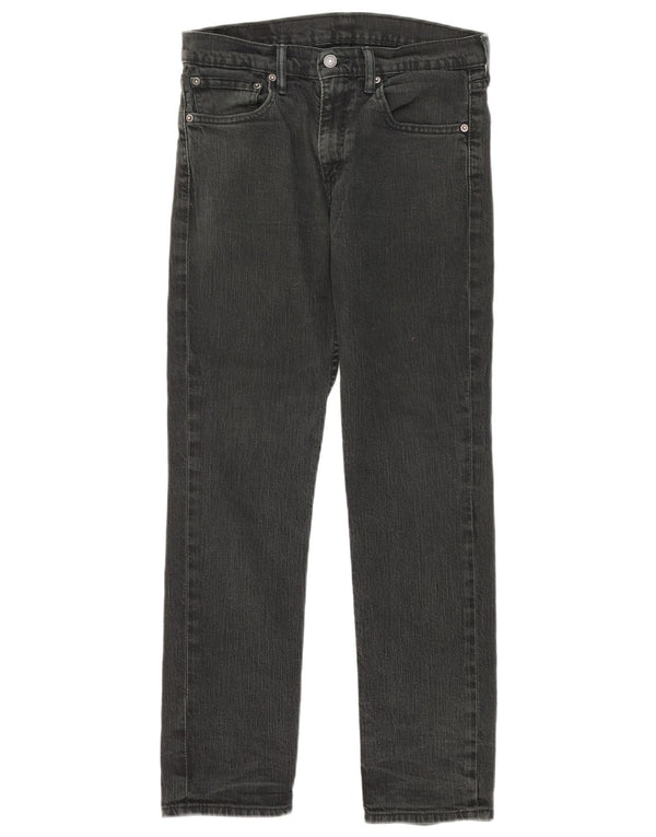 Levi's Damen Straight Jeans W32 L30 Schwarze Baumwolle