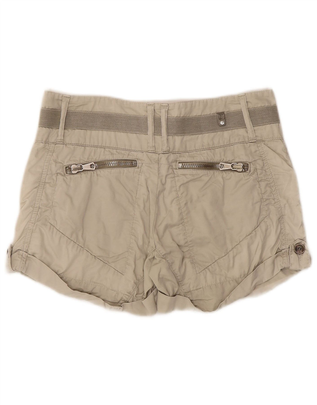 Liu Jo Damen Shorts W29 Mittelbeige Baumwolle