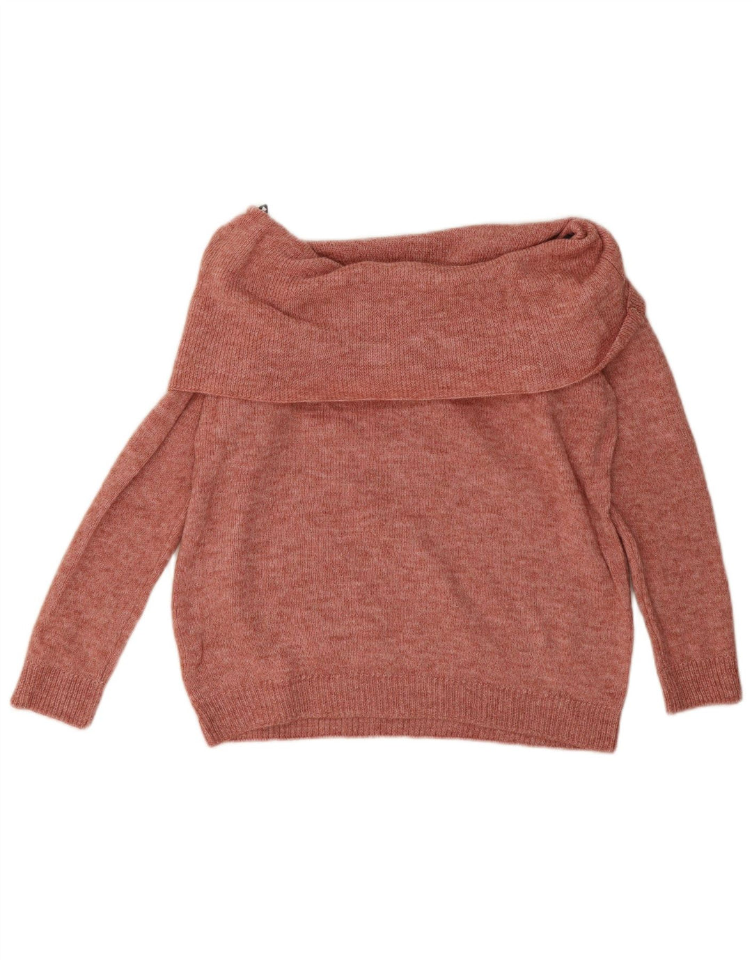 Marks & Spencer Damen-Pullover mit Rollkragen, Gr. 16, Größe L, rosa meliert