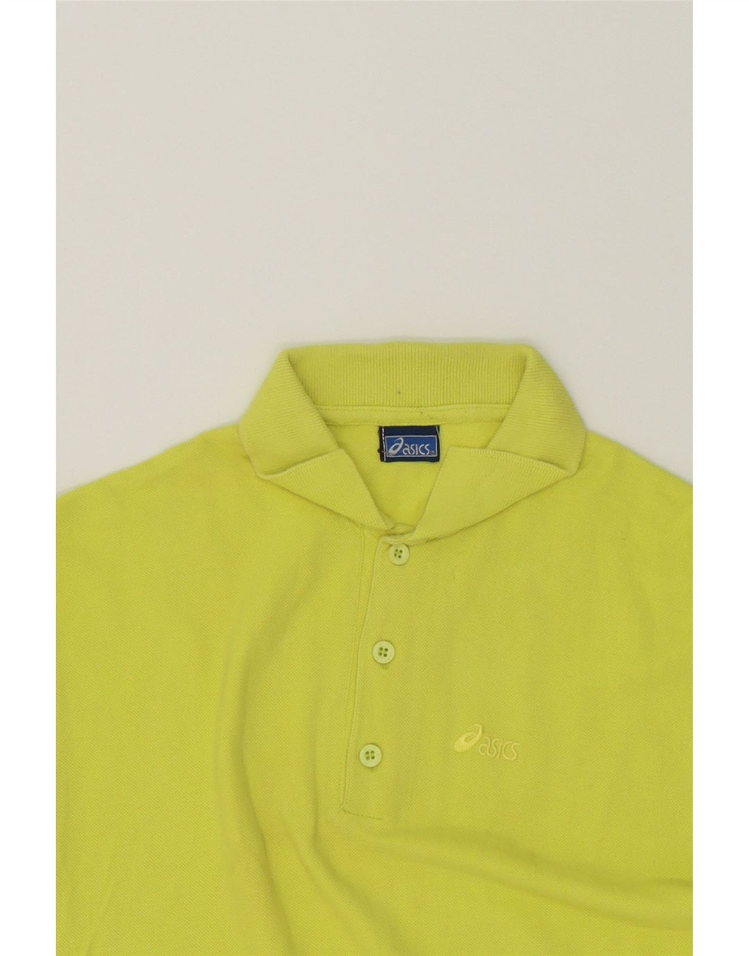 ASICS Mens Polo Shirt Medium Green Cotton Vintage Asics and Second-Hand Asics from Messina Hembry 